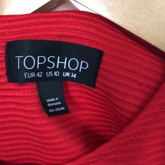 TOPSHOP Fit & Flare Mini Dress with Cutouts - Picture 4 of 5